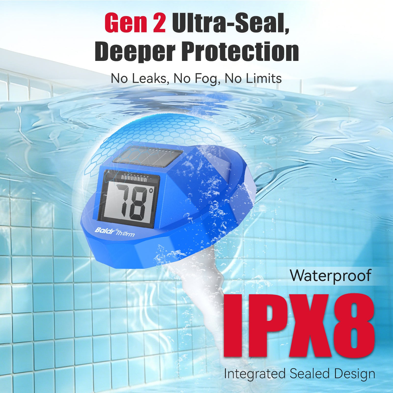 B0705T Floating Pool Thermometer