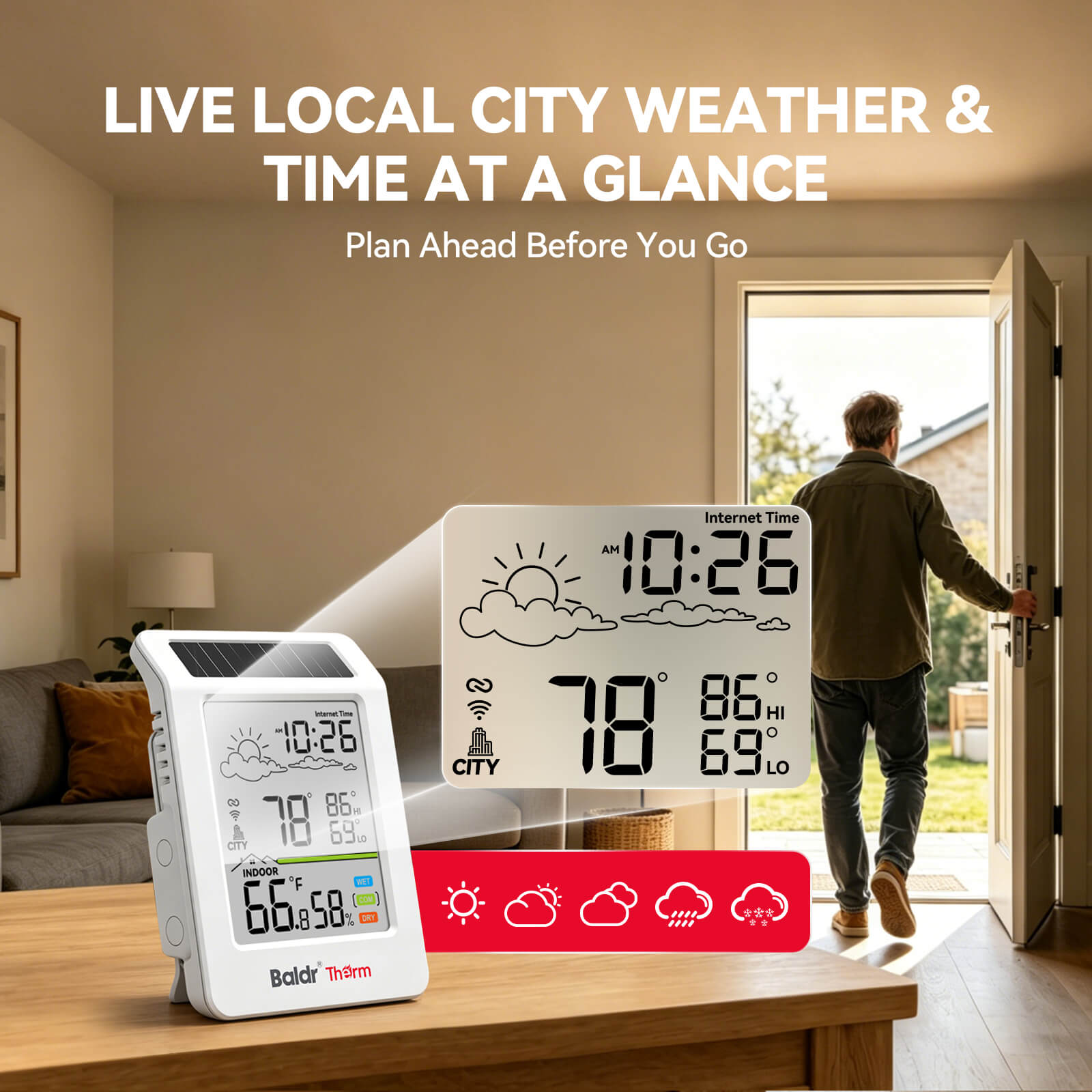 HCS596WB-V4 WiFi Thermometer Hygrometer