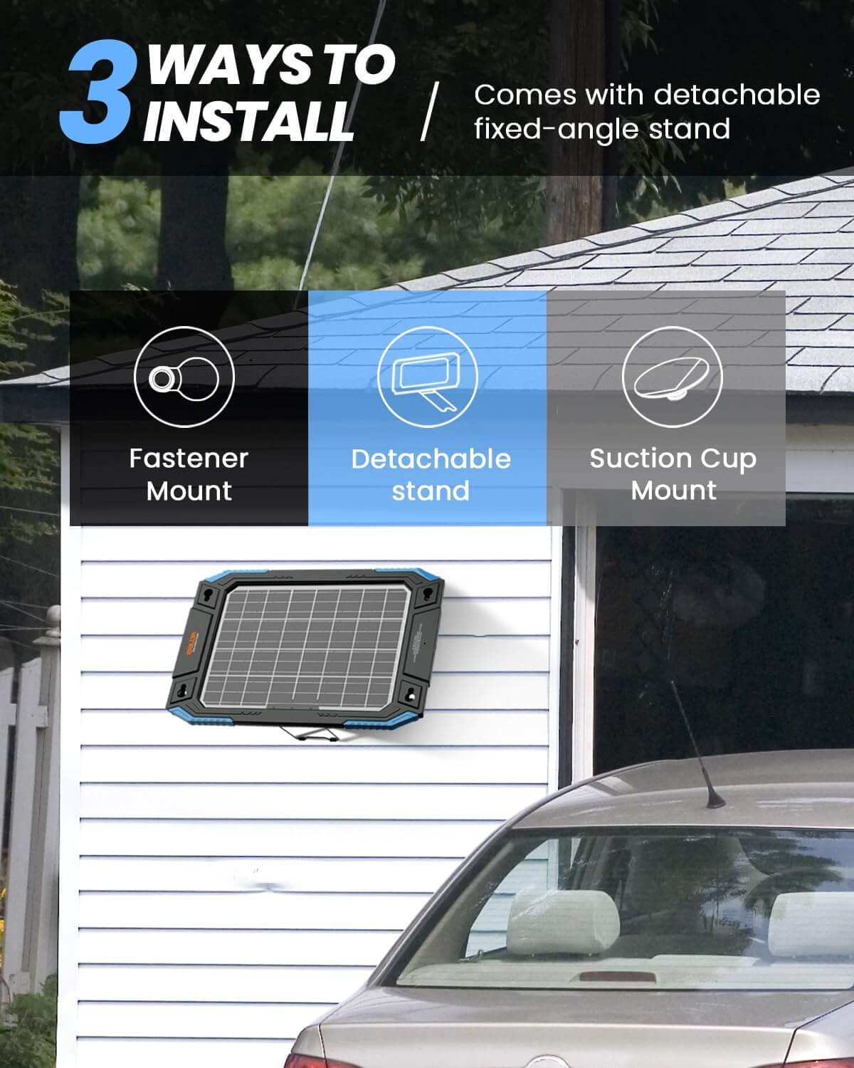 12V Solar Battery Charger