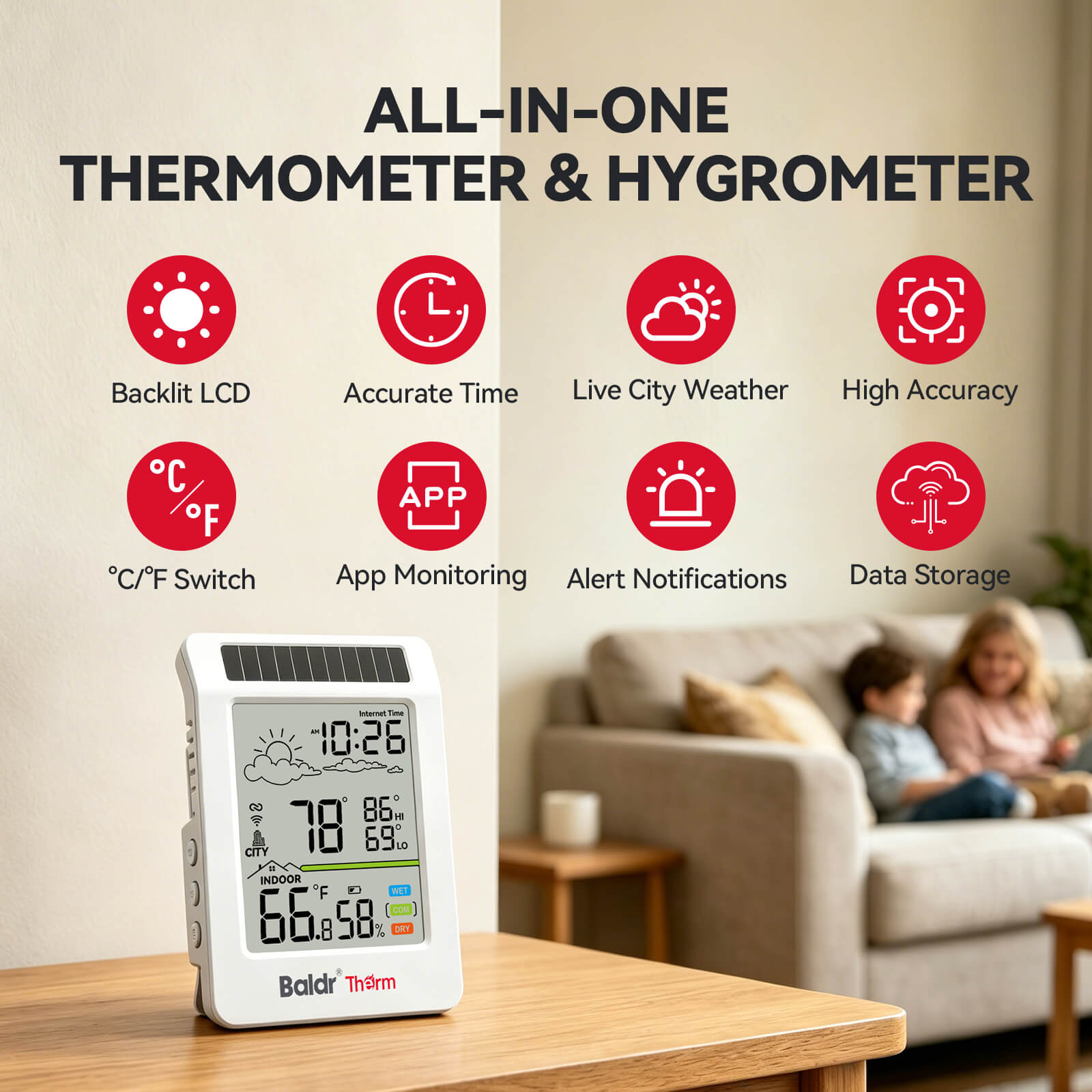 HCS596WB-V4 WiFi Thermometer Hygrometer