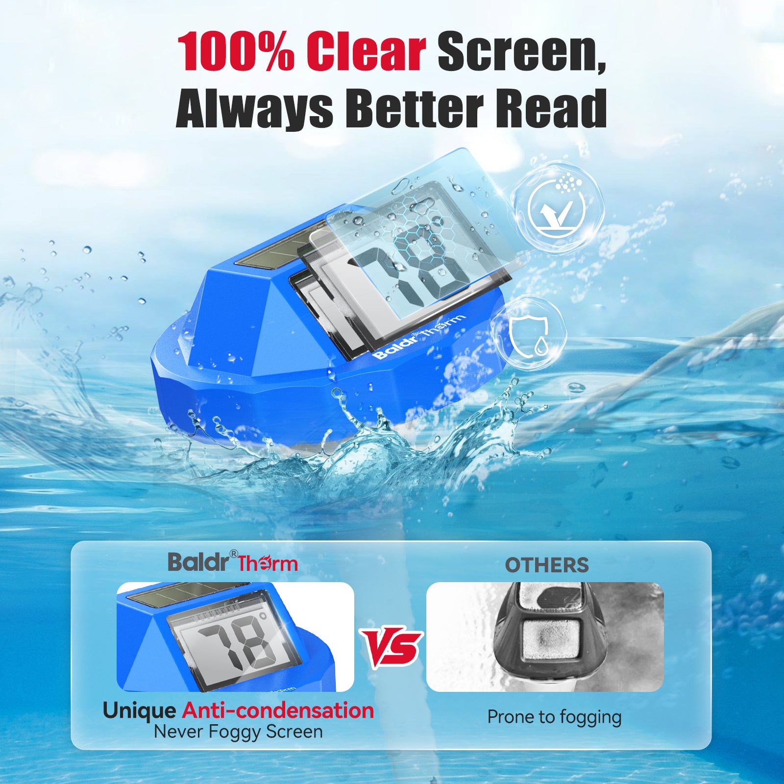 B0705T Floating Pool Thermometer
