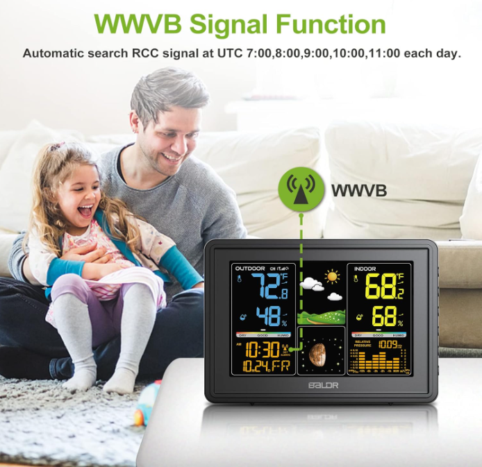 BaldrTherm Wireless Weather Station – Temp, Barometer & Moon Phase