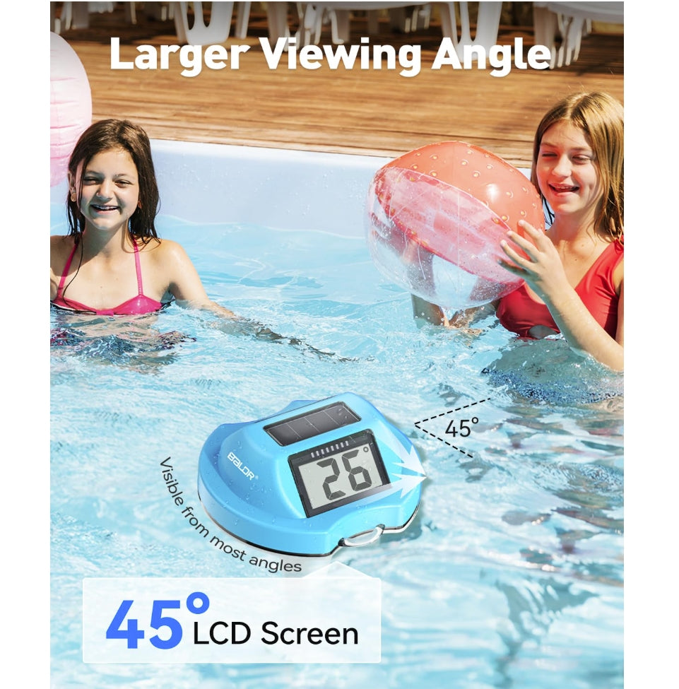 BALDR Floating Pool Thermometer – Easy Read Design (Blue)