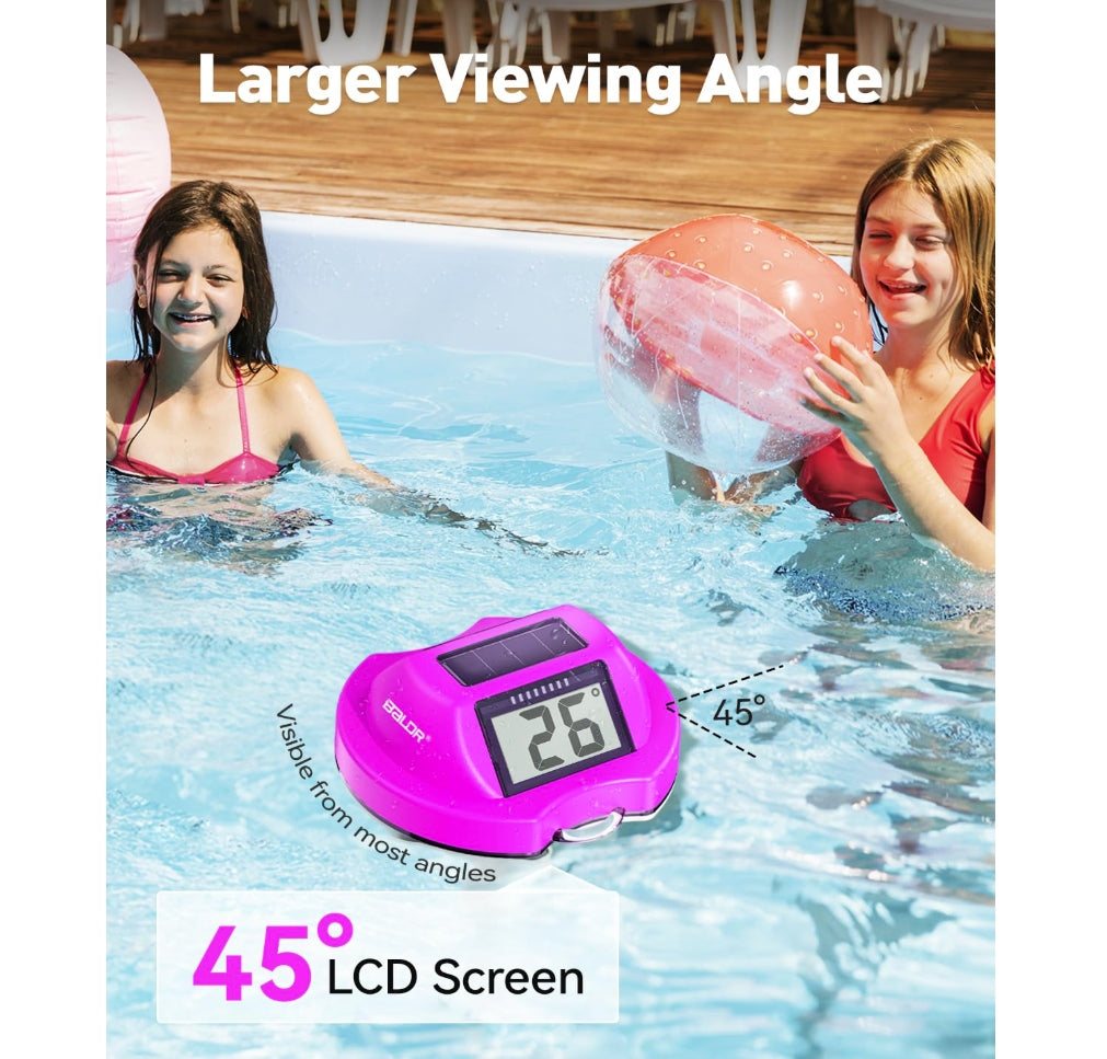BALDR Floating Pool Thermometer – Easy Read Design (Purple)