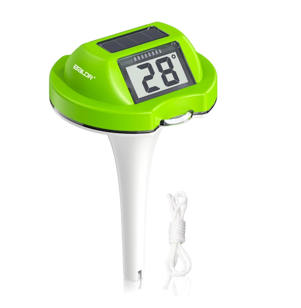 BALDR Floating Pool Thermometer – Easy Read Design (Green)