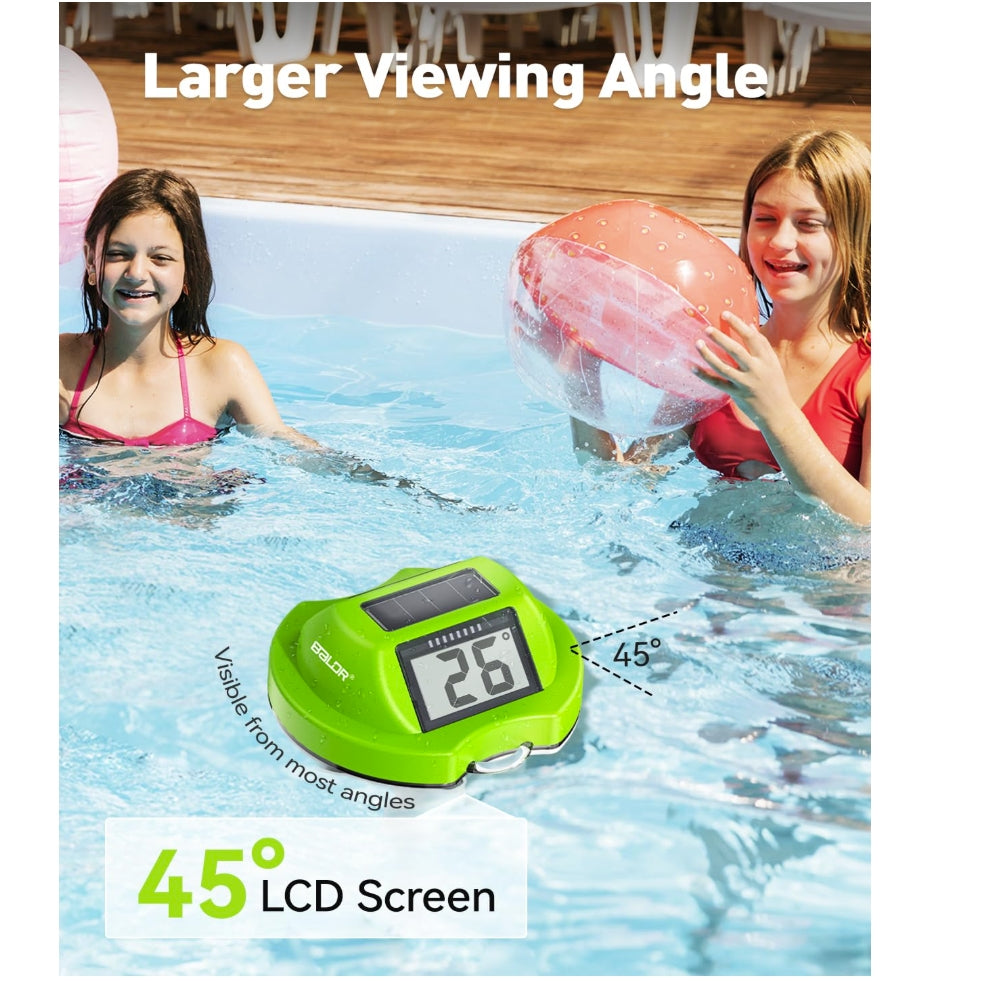 BALDR Floating Pool Thermometer – Easy Read Design (Green)