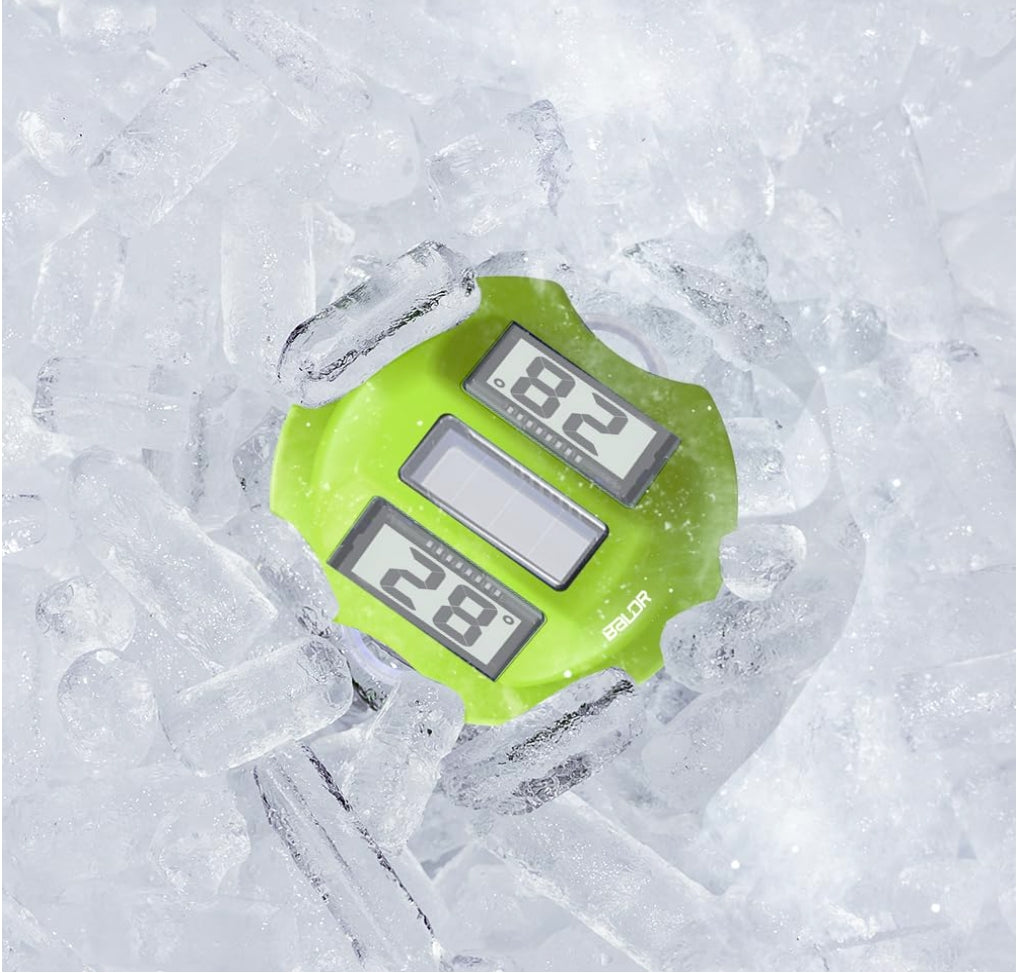 BALDR Floating Pool Thermometer – Easy Read Design (Green)