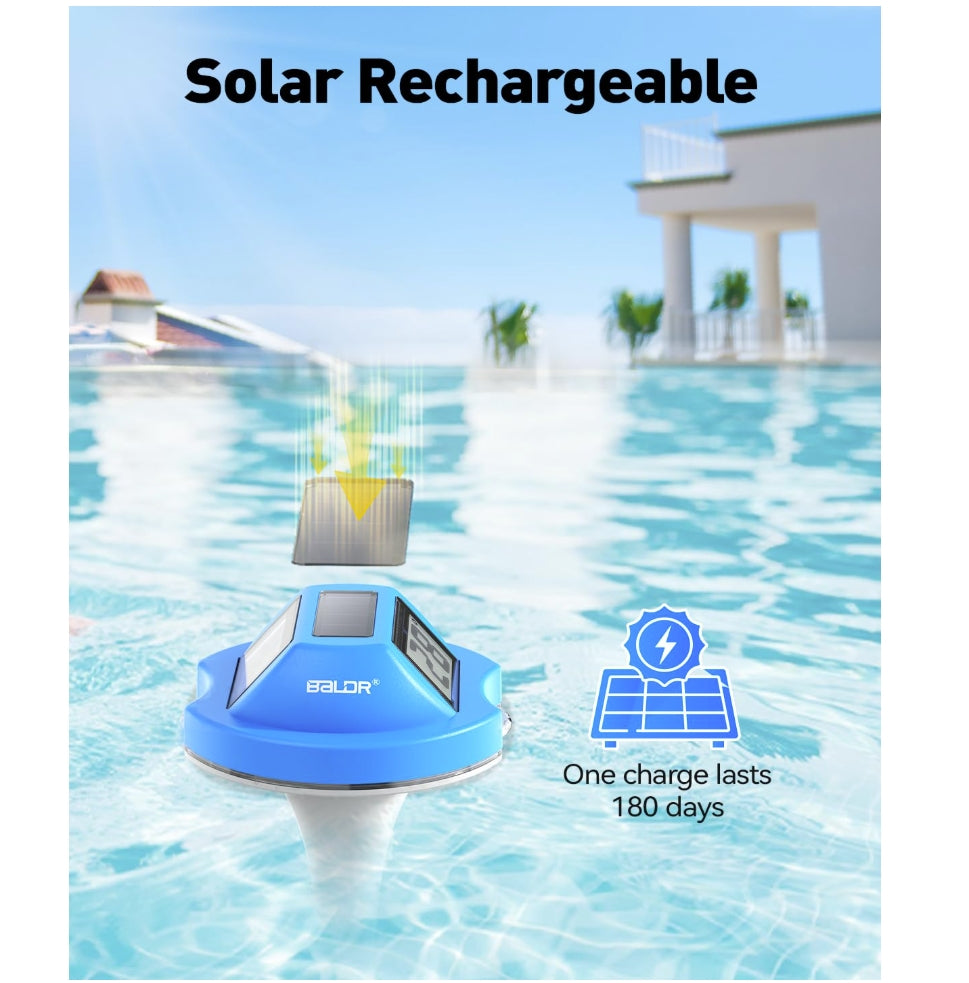 BALDR Pool Thermometer Floating Easy Read (Darkblue)