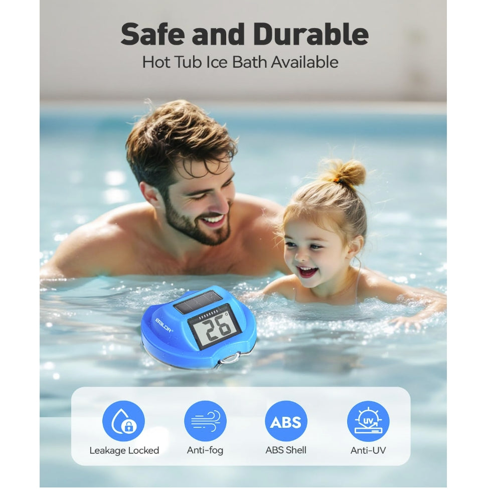 BALDR Pool Thermometer Floating Easy Read (Darkblue)