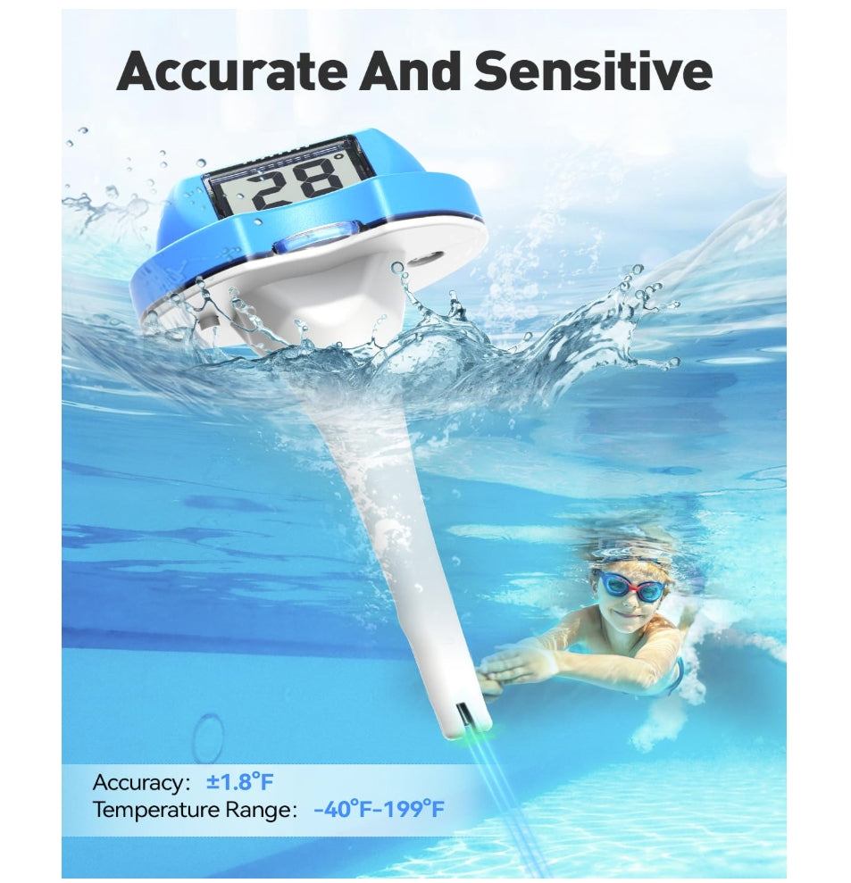 BALDR Pool Thermometer Floating Easy Read (Darkblue)