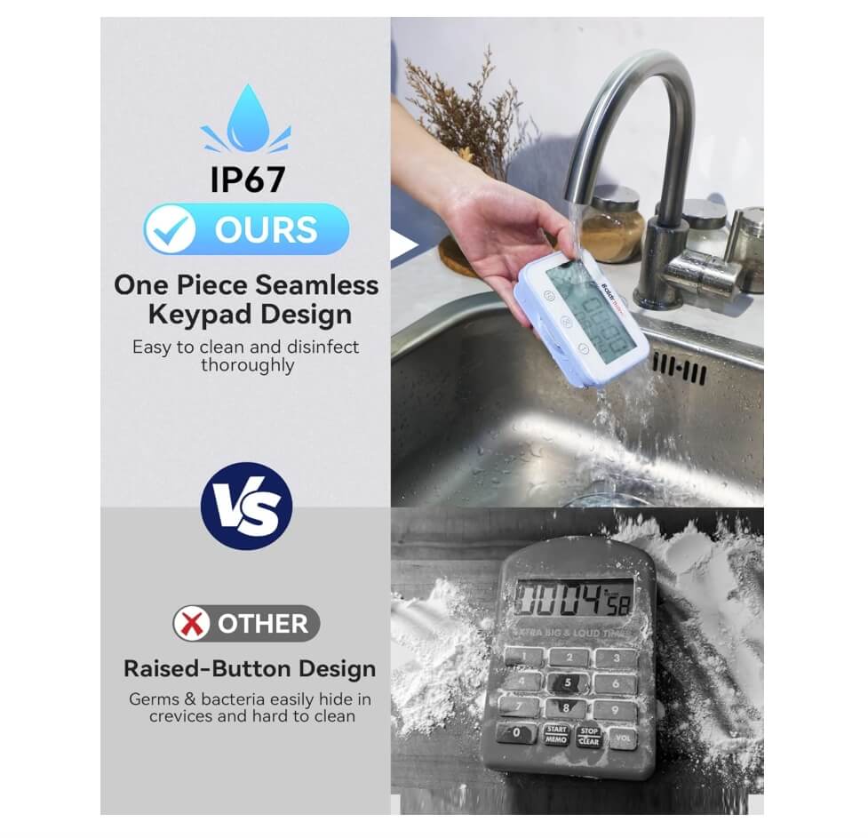 BaldrTherm Waterproof Shower Clock