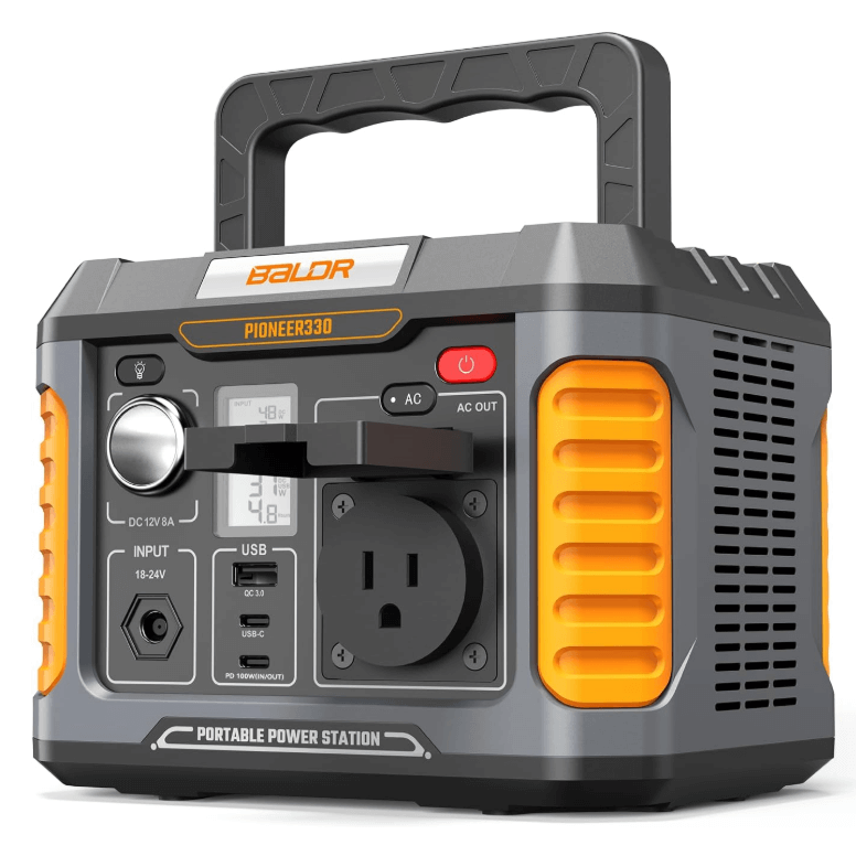 BaldrTherm 330W Solar Generator - 288Wh, Pure Sine Wave, CPAP Ready