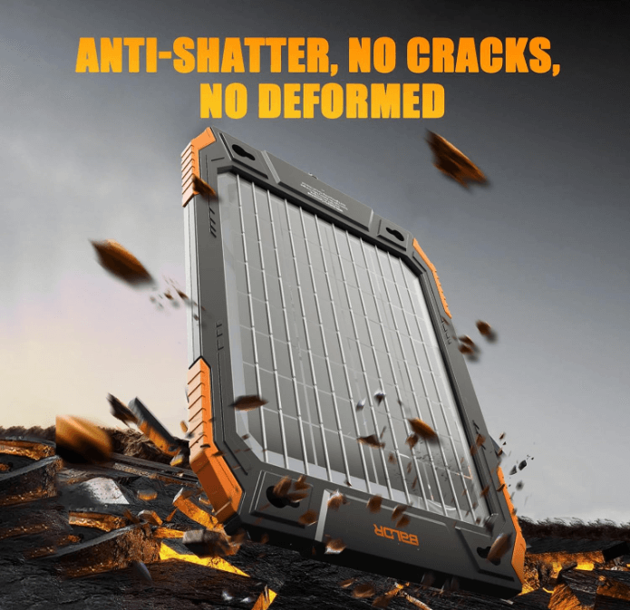 BaldrTherm Solar Car Battery Charger for 12V Vehicles