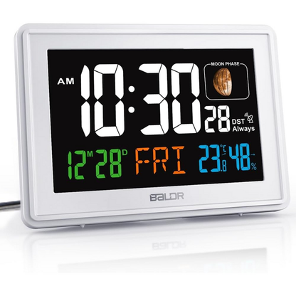 CL3592WH1 Digital Alarm Atomic Clock