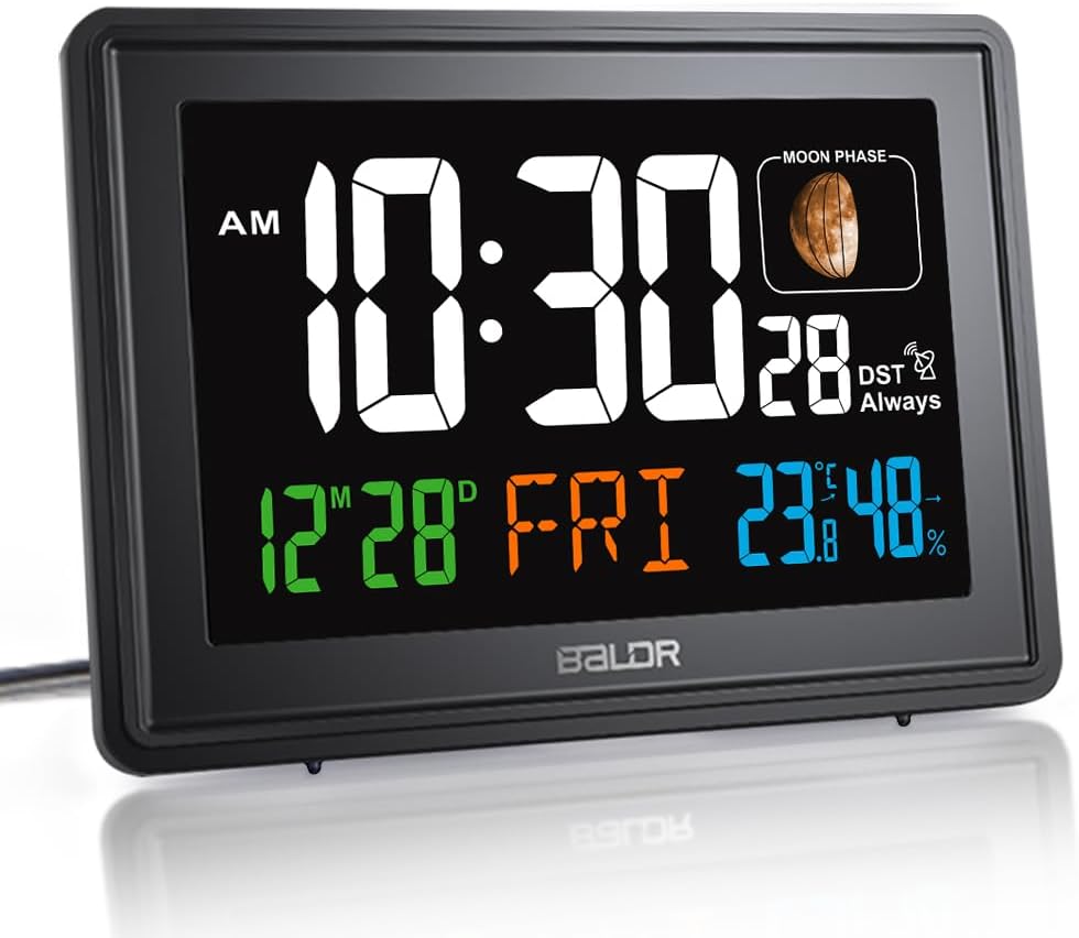 CL3592WH1 Digital Alarm Atomic Clock