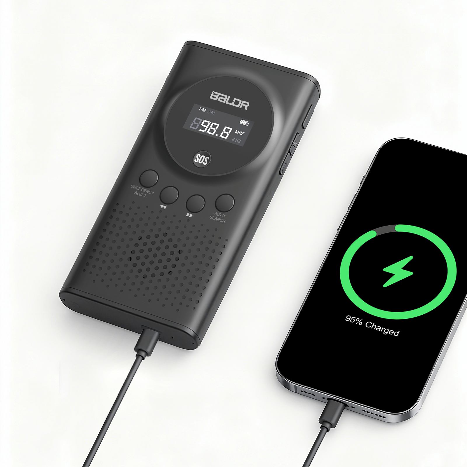 Baldr Portable Hand Cranking Emergency Radio, suitable for INifnity1200 and Infity1800