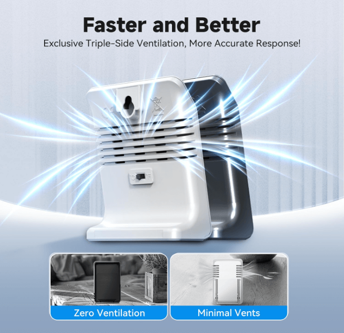 BaldrTherm Solar Humidity Meter & Hygrometer – White/Black