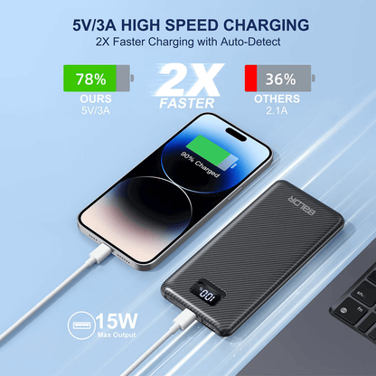 BALDR Portable Power Charger, Power bank for Phone,1000mAh
