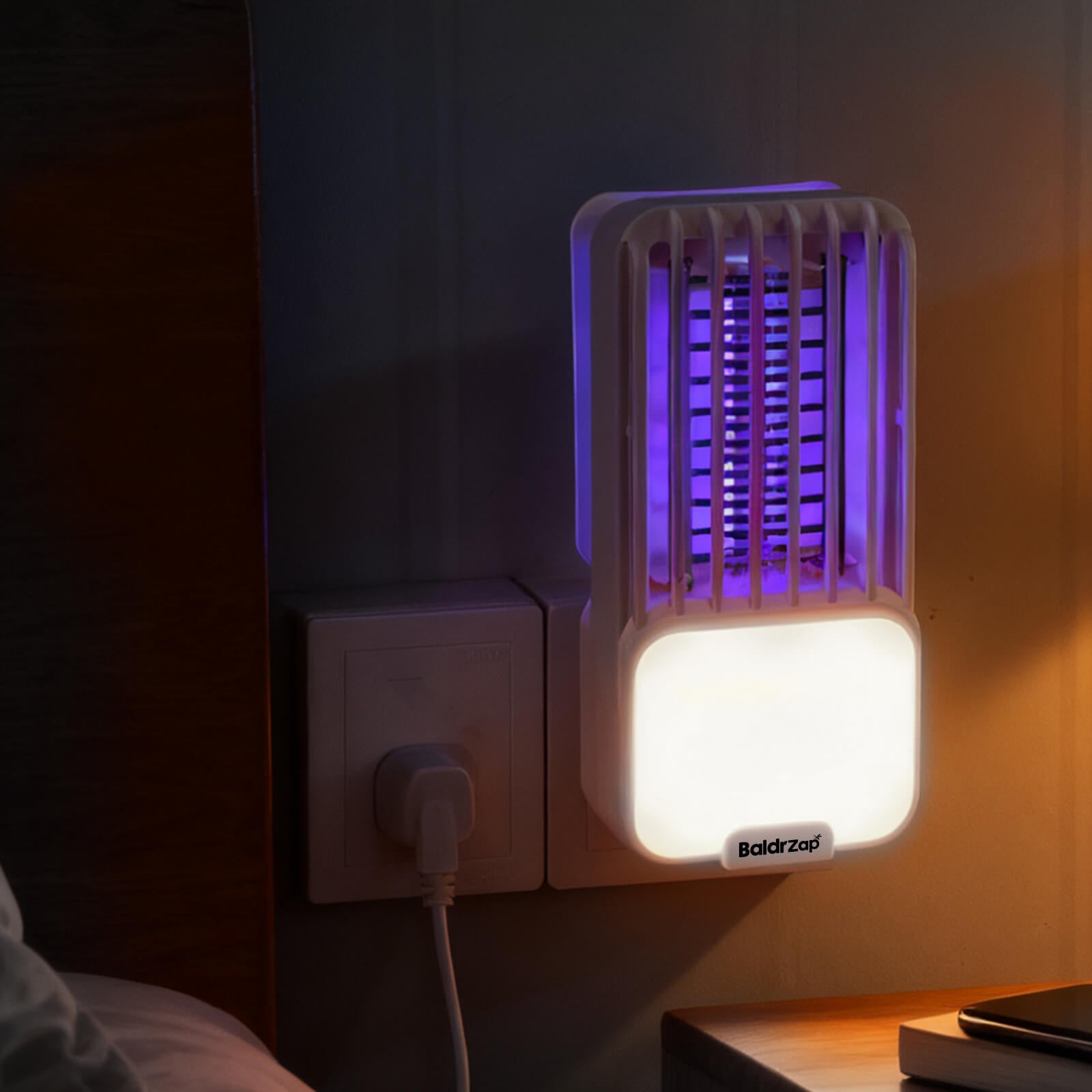 BaldrZap Multifunctional Fly Trap, Bug Zapper Indoor, Silence and Efficiency, Powerful Mosquito-Killing, Instant Relief