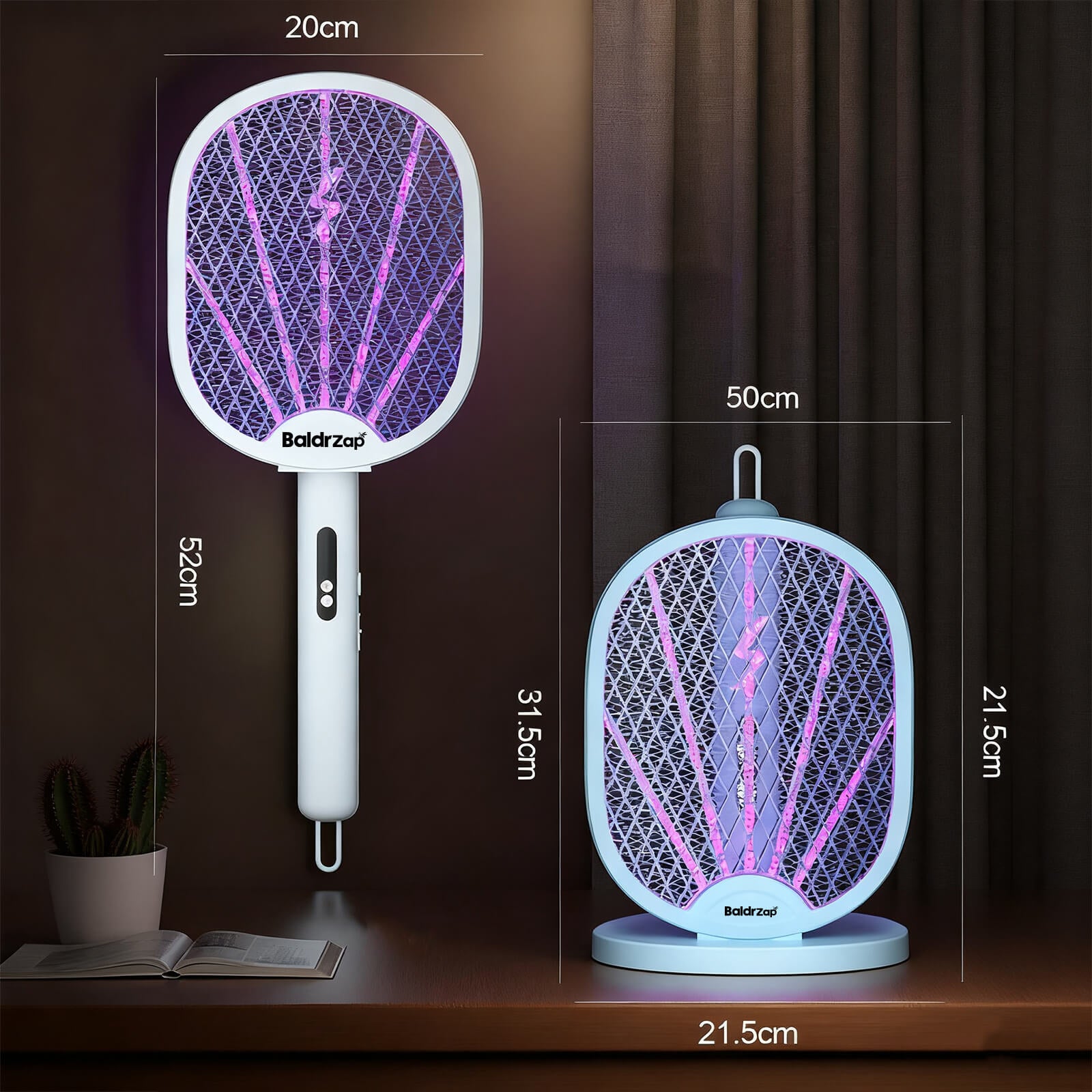 BaldrZap Foldable Multifunctional Electric Fly Swatter, Mosquito Swatter: Your Ultimate Indoor Anti - Mosquito Solution