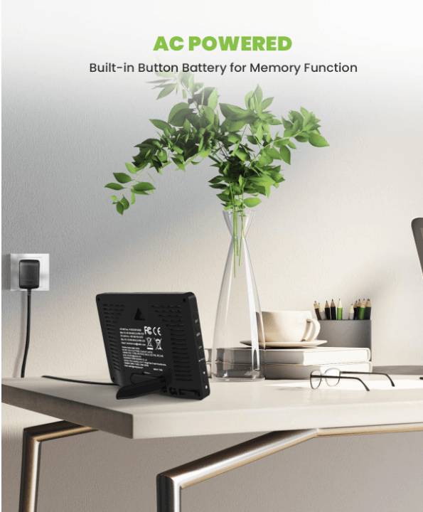 BaldrTherm Weather Station Black with Barometer & 3 Sensors