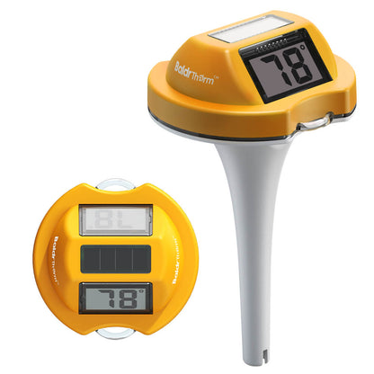 BaldrTherm Pool Thermometer Solar Digital Floating(Yellow)