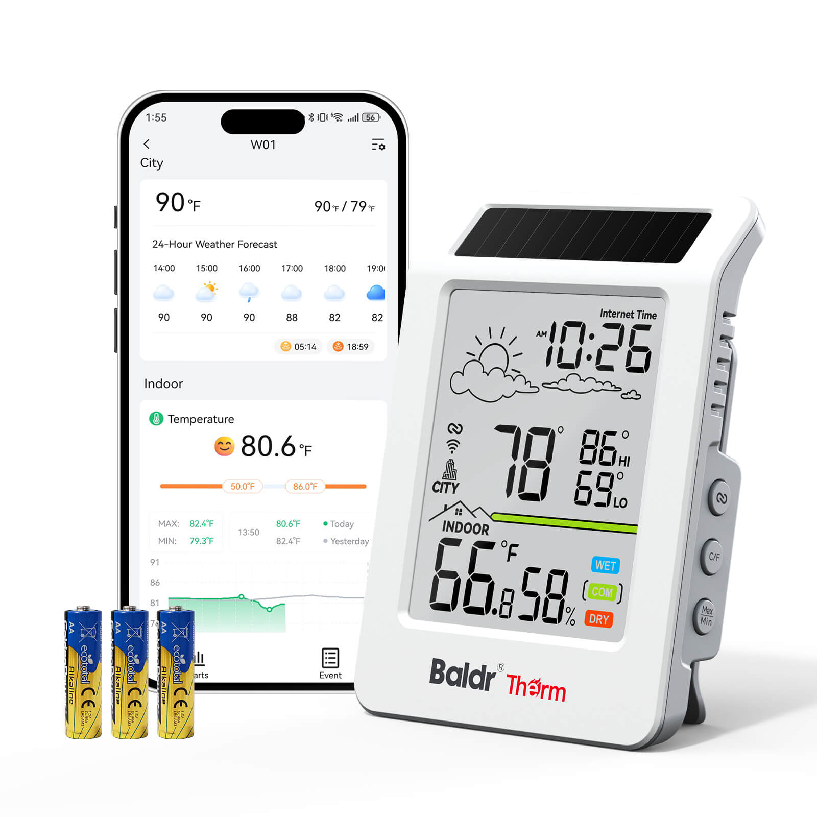 HCS596WB-V4 WiFi Thermometer Hygrometer