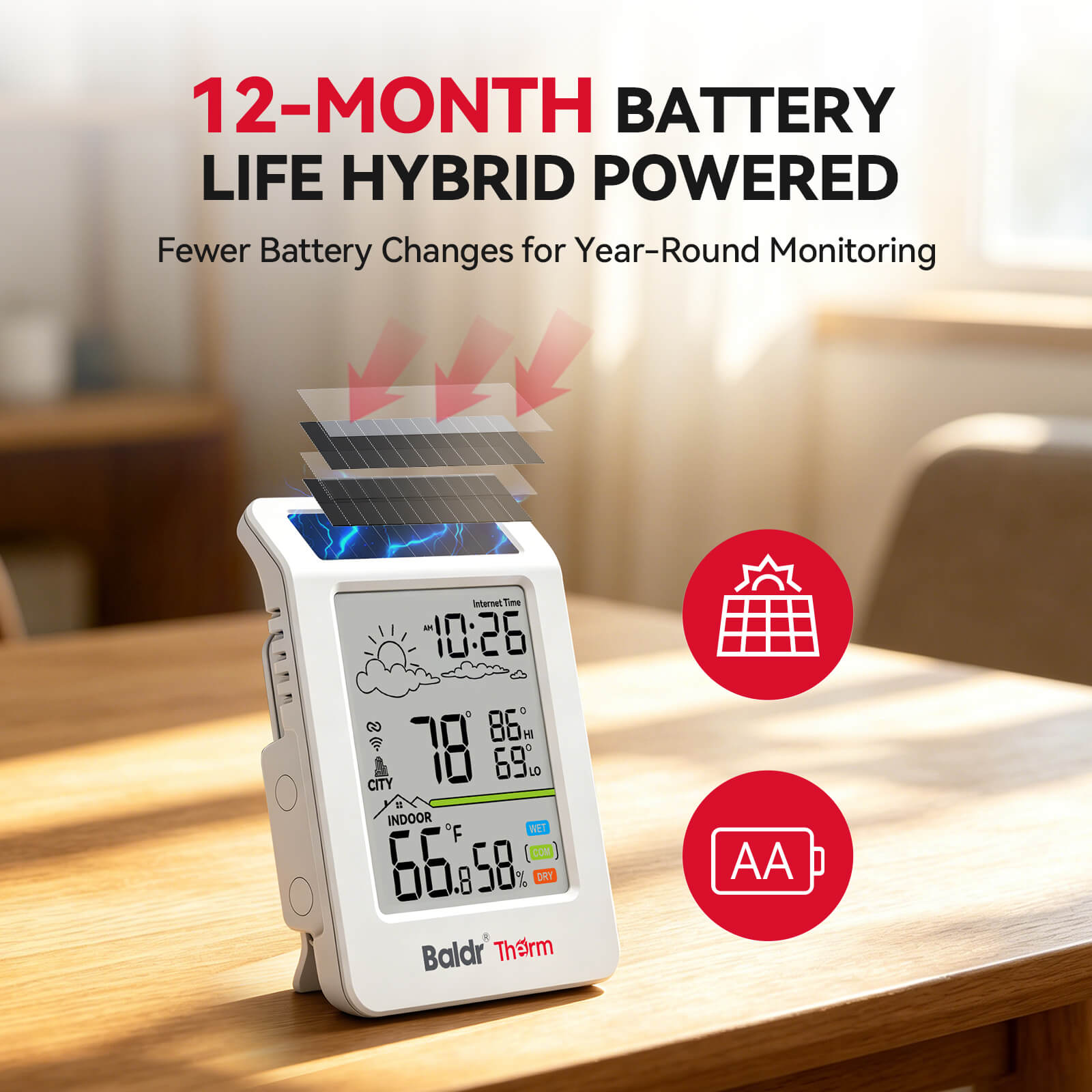 HCS596WB-V4 WiFi Thermometer Hygrometer