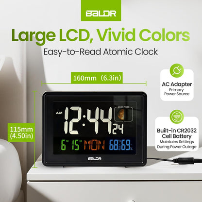 CL3592WH1 Digital Alarm Atomic Clock
