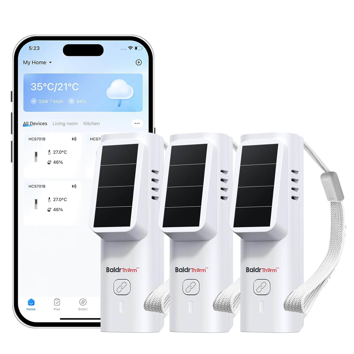 BALDRTherm Solar Bluetooth Temperature & Humidity Monitor