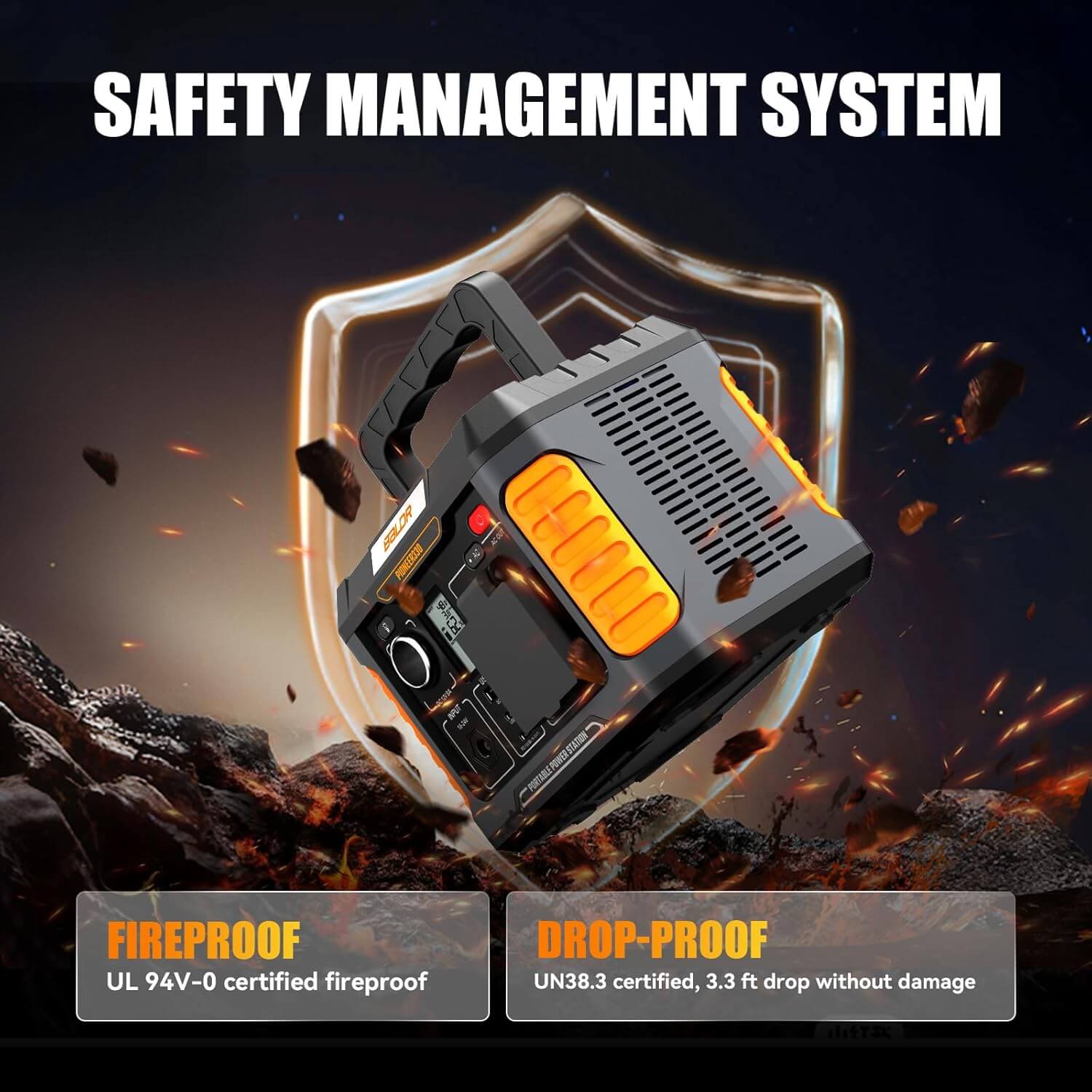 BaldrTherm 330W Solar Generator - 288Wh, Pure Sine Wave, CPAP Ready