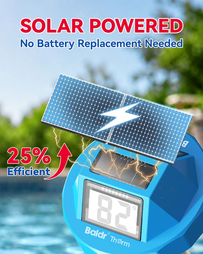 Baldr B0705T Solar Floating Pool Thermometer