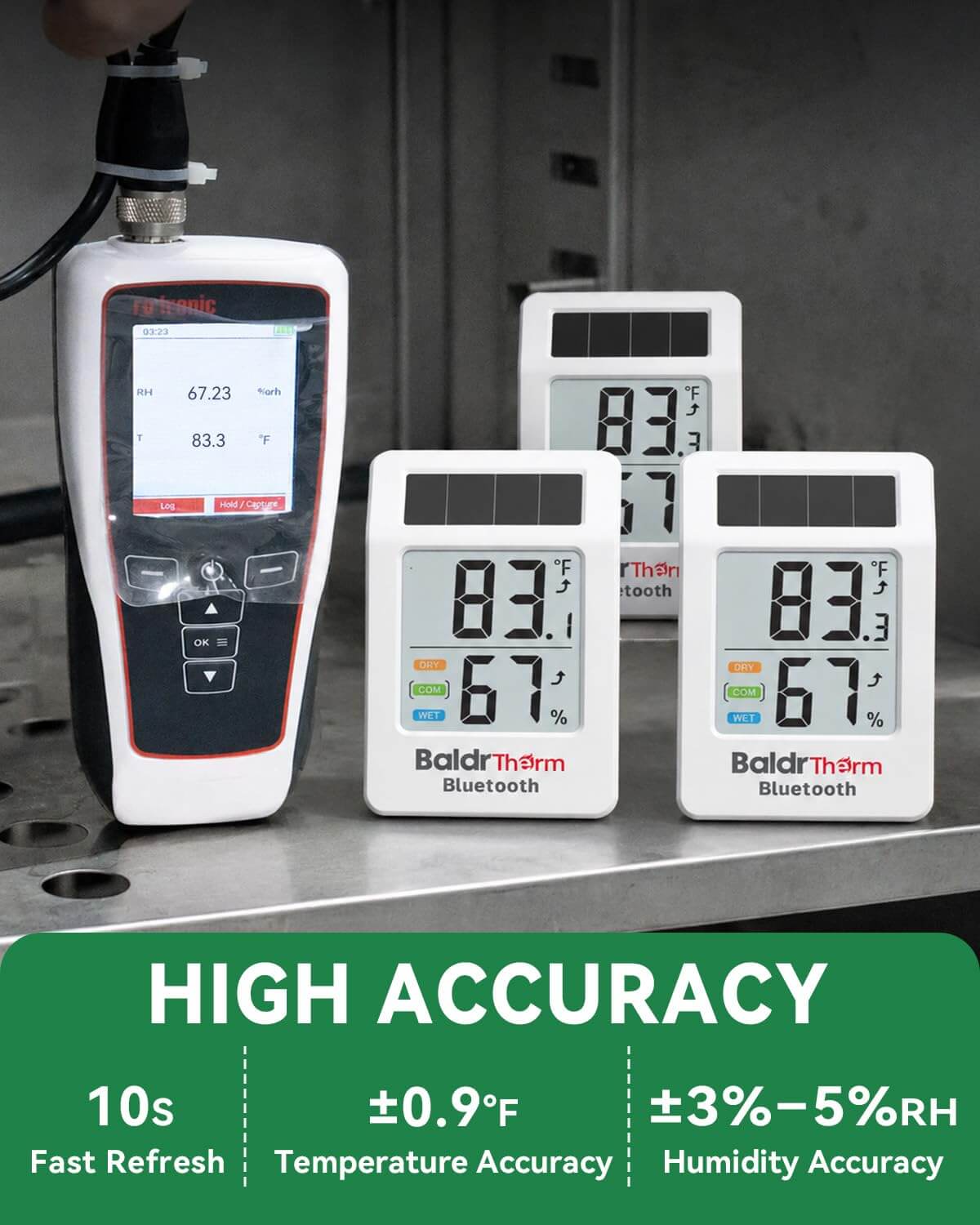 Bluetooth Thermometer Hygrometer, Temperature and Humidity Monitor