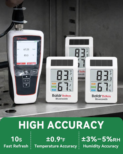 Bluetooth Thermometer Hygrometer, Temperature and Humidity Monitor