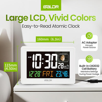 CL3592WH1 Digital Alarm Atomic Clock