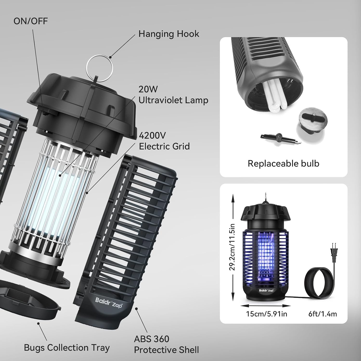 QH50C-20W Bug Zapper