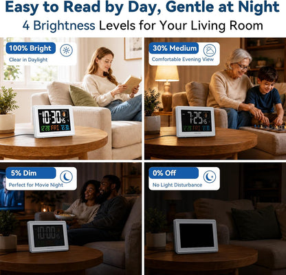 Baldr 359BT-WH Digital Clock with Bluetooth