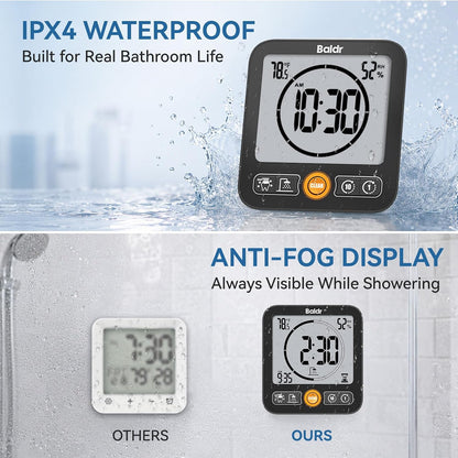 BALDR B0657STH-BL Shower Clock & Timer