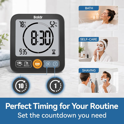 BALDR B0657STH-BL Shower Clock & Timer