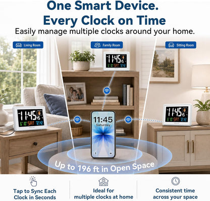 Baldr 359BT-WH Digital Clock with Bluetooth