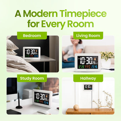 CL3592WH1 Digital Alarm Atomic Clock
