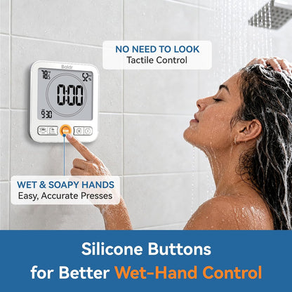 BALDR B0657STH-WT Shower Clock & Timer