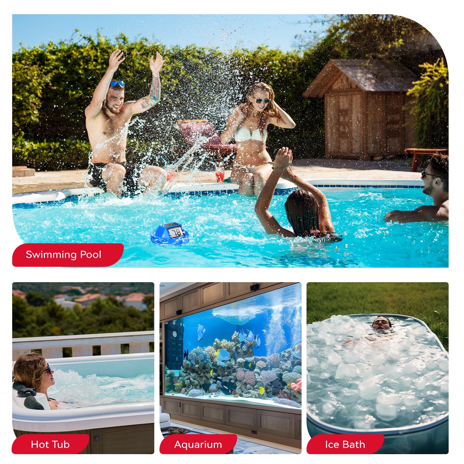 B0705T Floating Pool Thermometer