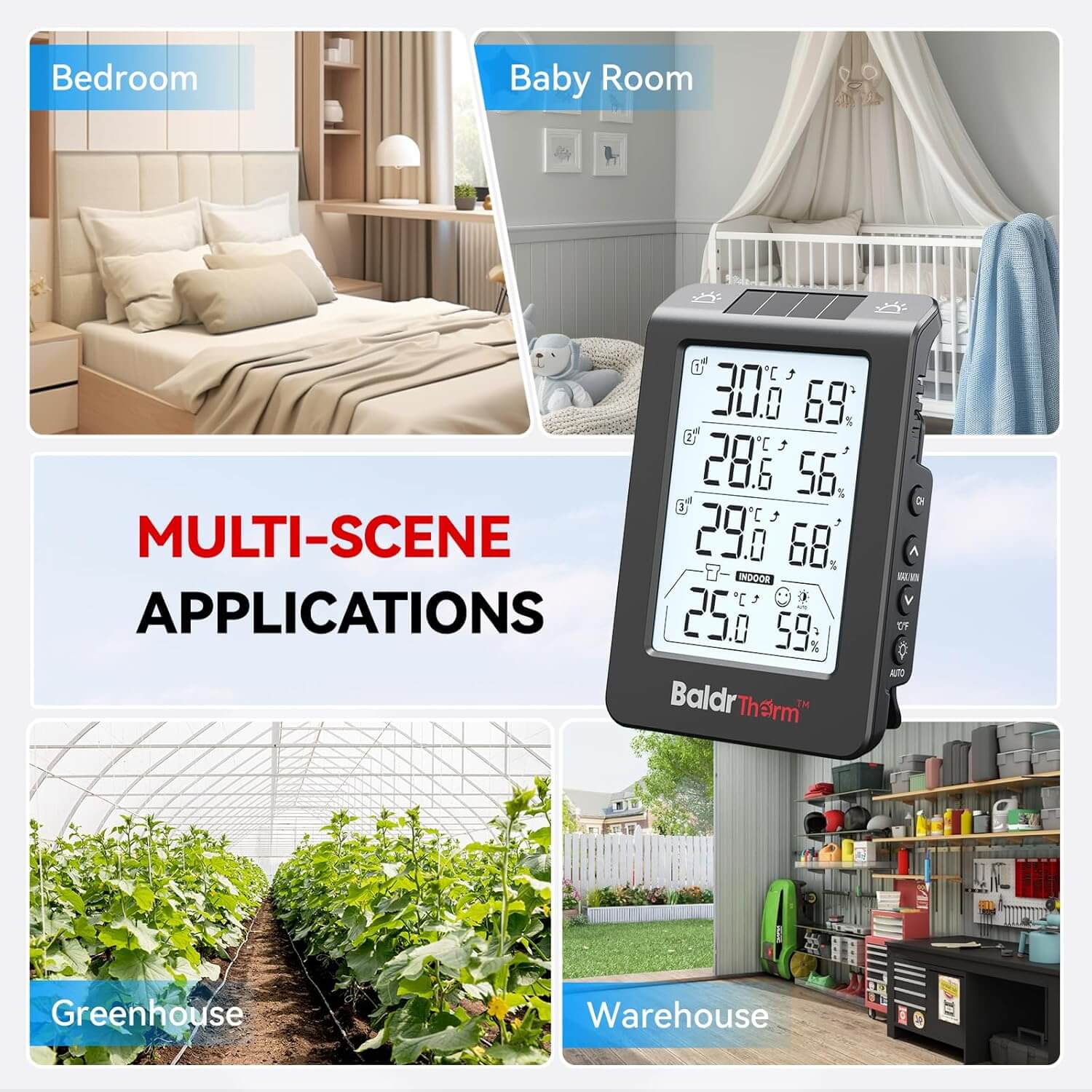 BaldrTherm Solar Outdoor Thermometer 