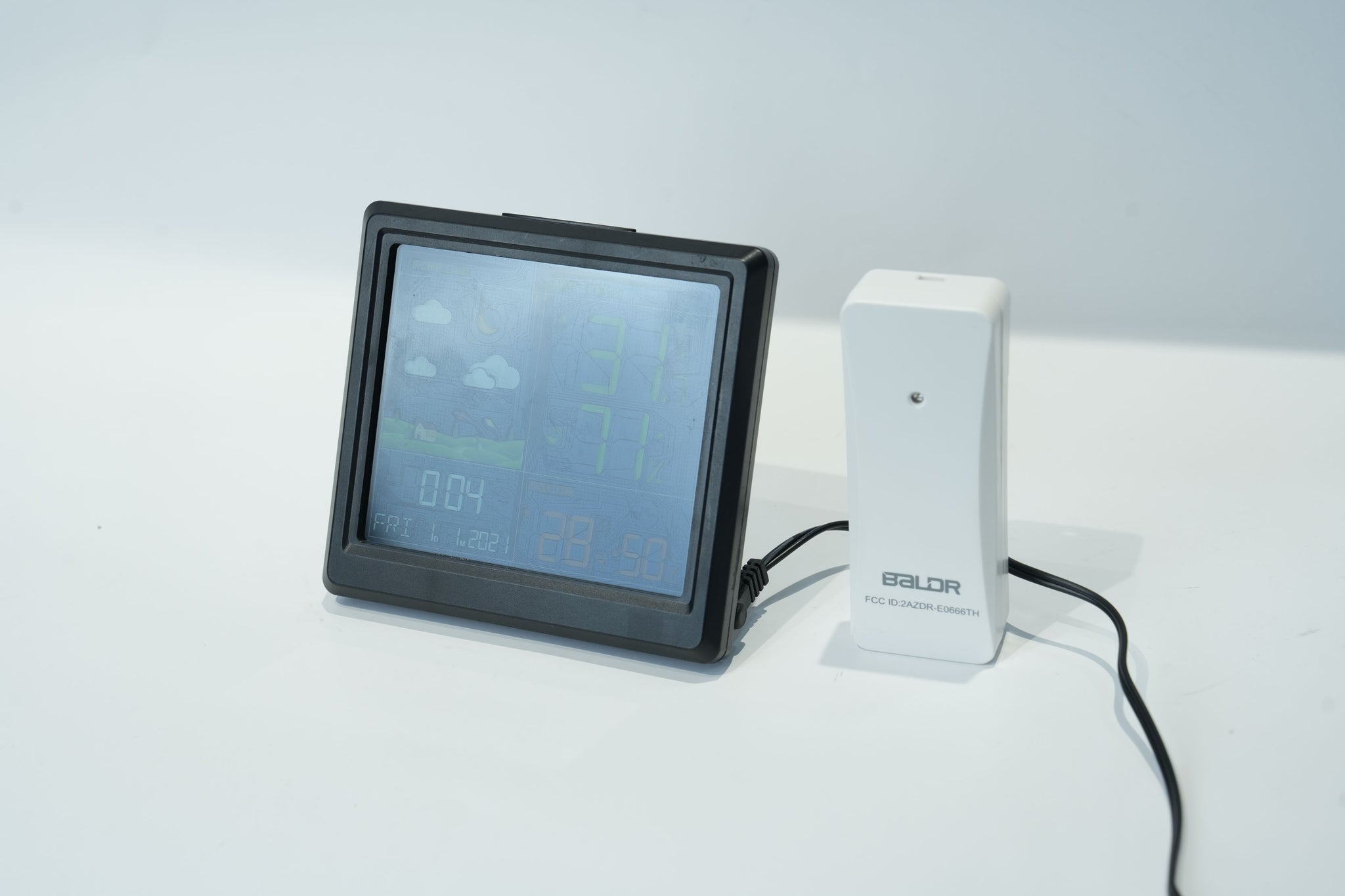 BALDR Home Weather Station - Indoor Outdoor Thermometer Wireless Home Weather Station