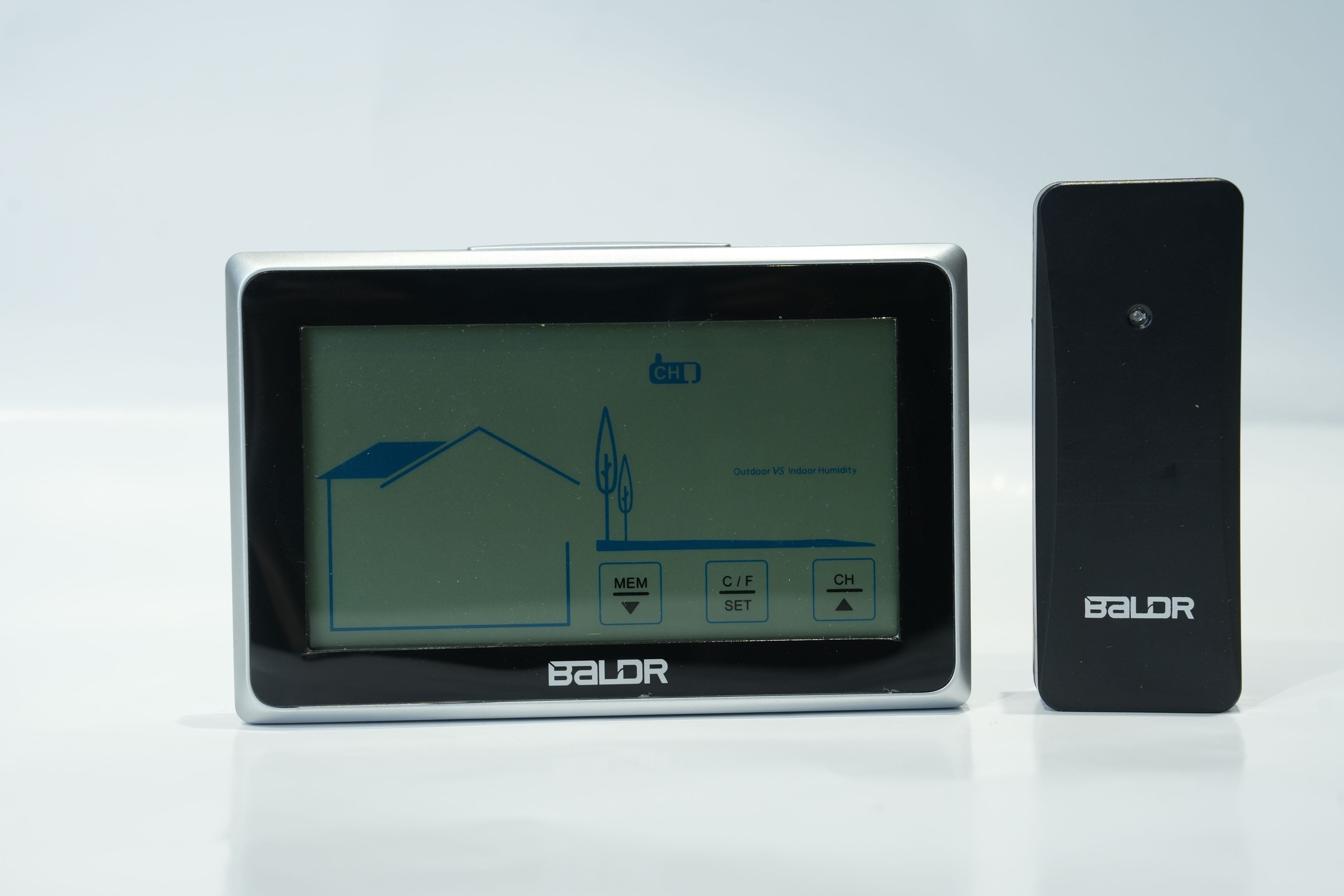 BALDR Home Weather Station - Indoor Outdoor Thermometer Wireless Home Weather Station
