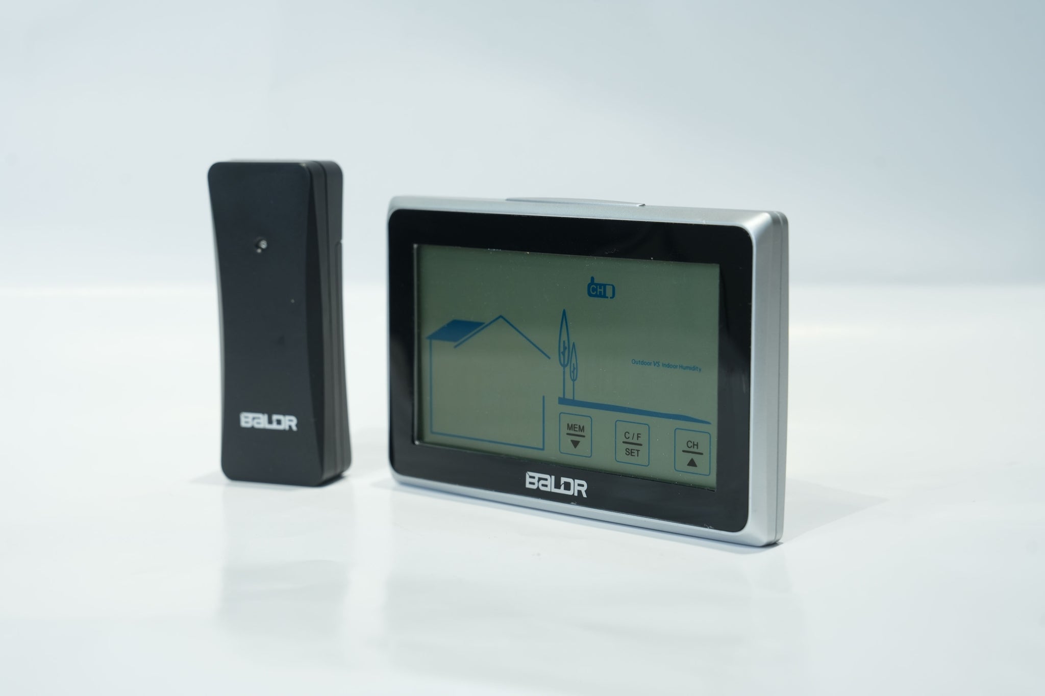 BALDR Home Weather Station - Indoor Outdoor Thermometer Wireless Home Weather Station