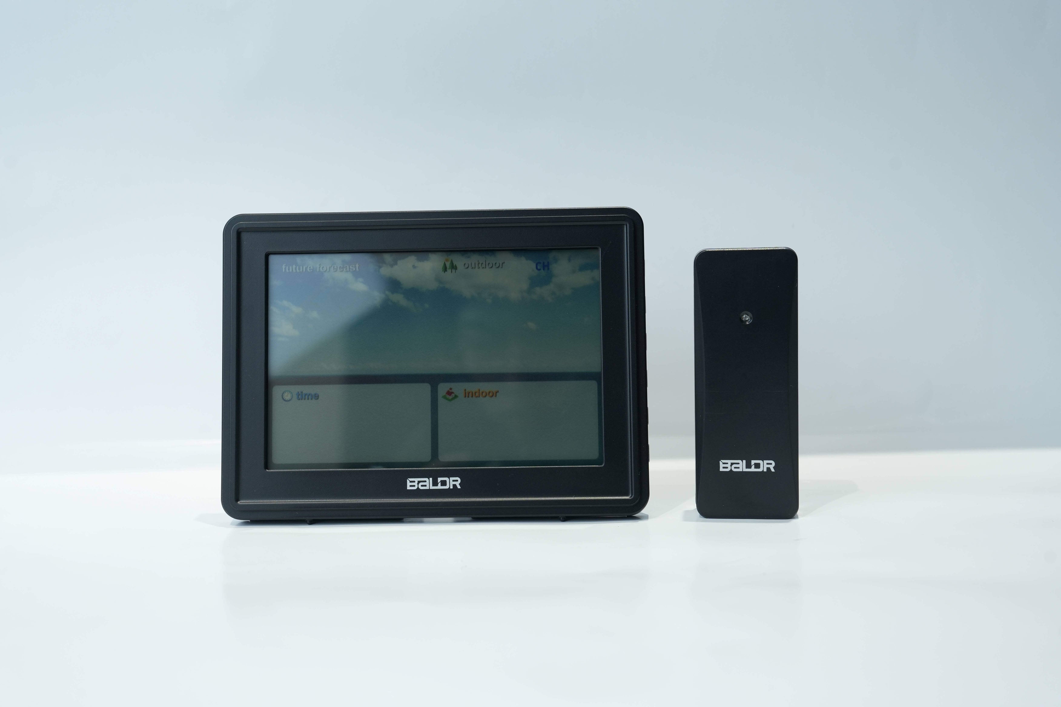 BALDR Lifetime Large Digital Clock with Day & Date, Customizable Alarms，weather and RCC