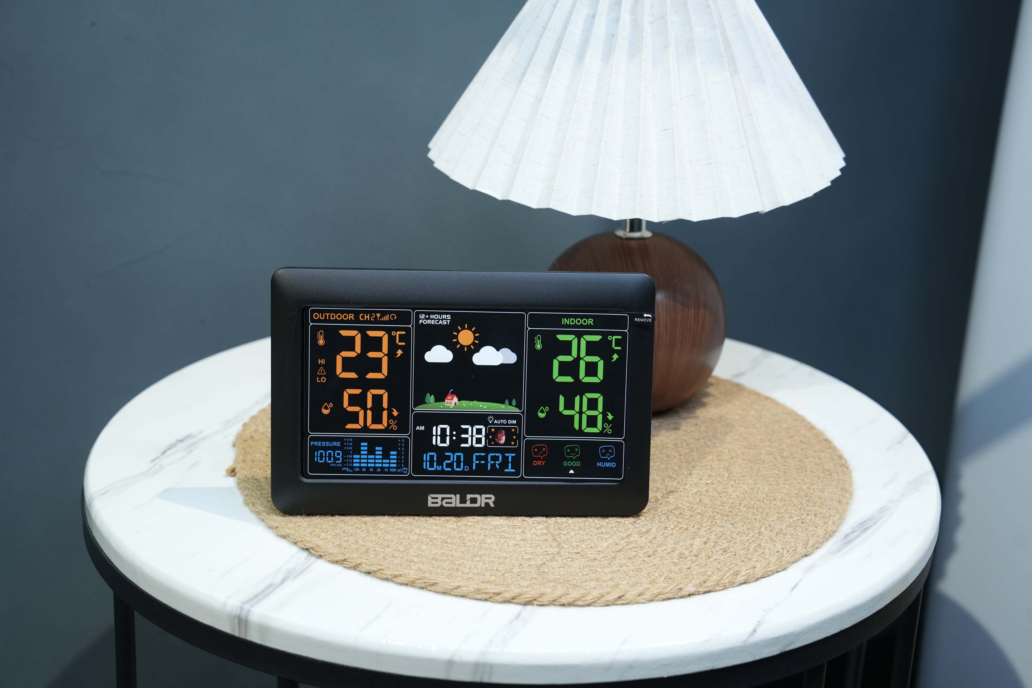 BALDR Home Weather Station - Indoor Outdoor Thermometer Wireless Home Weather Station