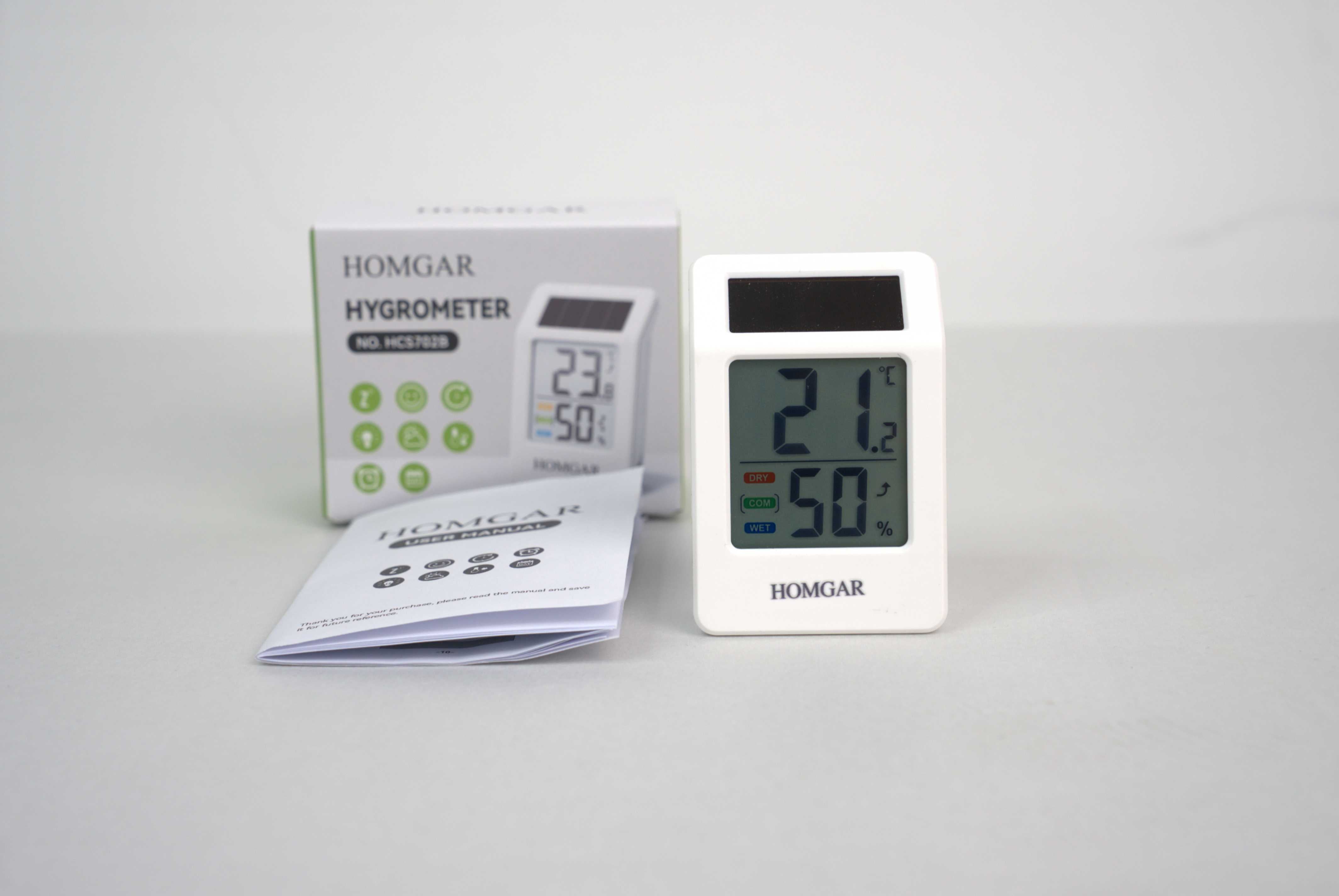 Homgar hygrometer Humidity Gauge for Baby Rooms, Bedrooms, Home, Office, and Wine Cellars, 1Pack